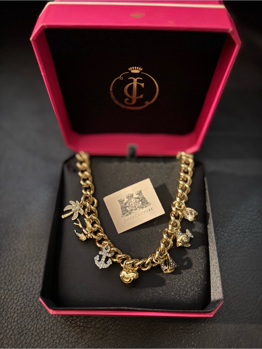 VTG- Rare Juicy Couture Multi-Charm Nautical Theme Necklace Starter Kit -2012